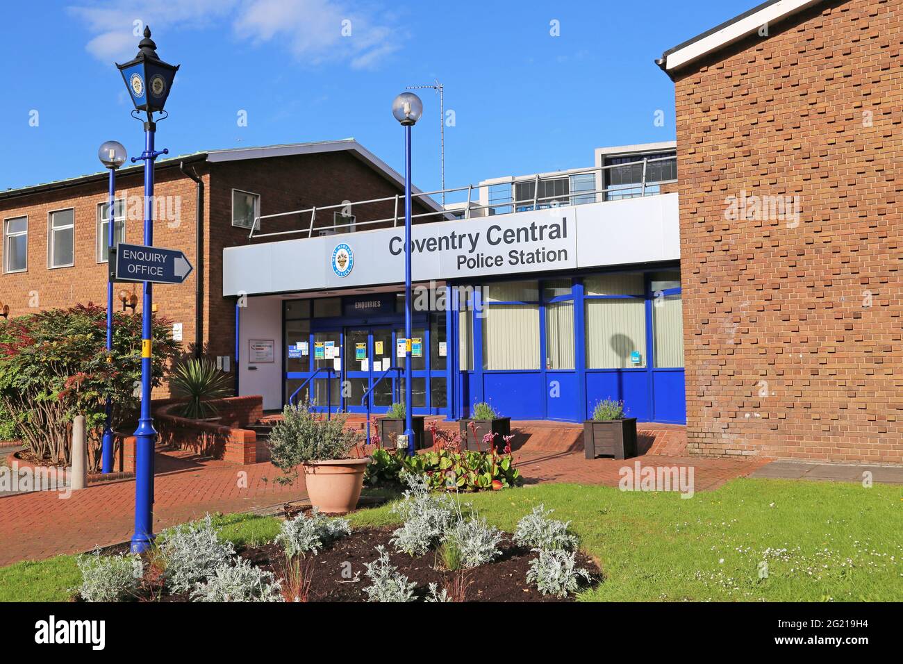Coventry Central Police Station, Little Park Street, centro città, Coventry, West Midlands, Inghilterra, Gran Bretagna, Regno Unito, Europa Foto Stock