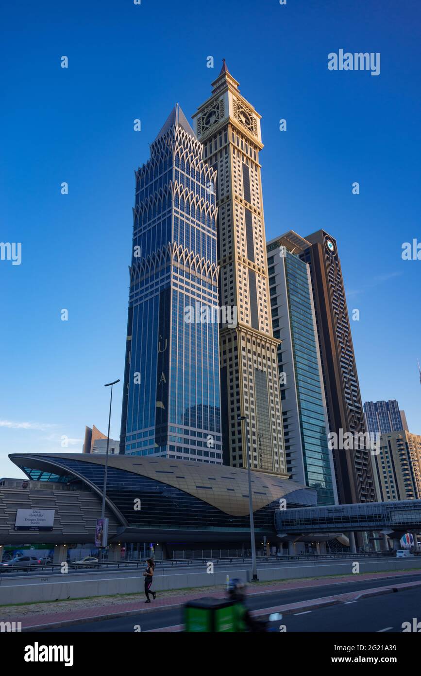 Fotografia di architettura moderna da Dubai, Emirati Arabi Uniti Foto Stock