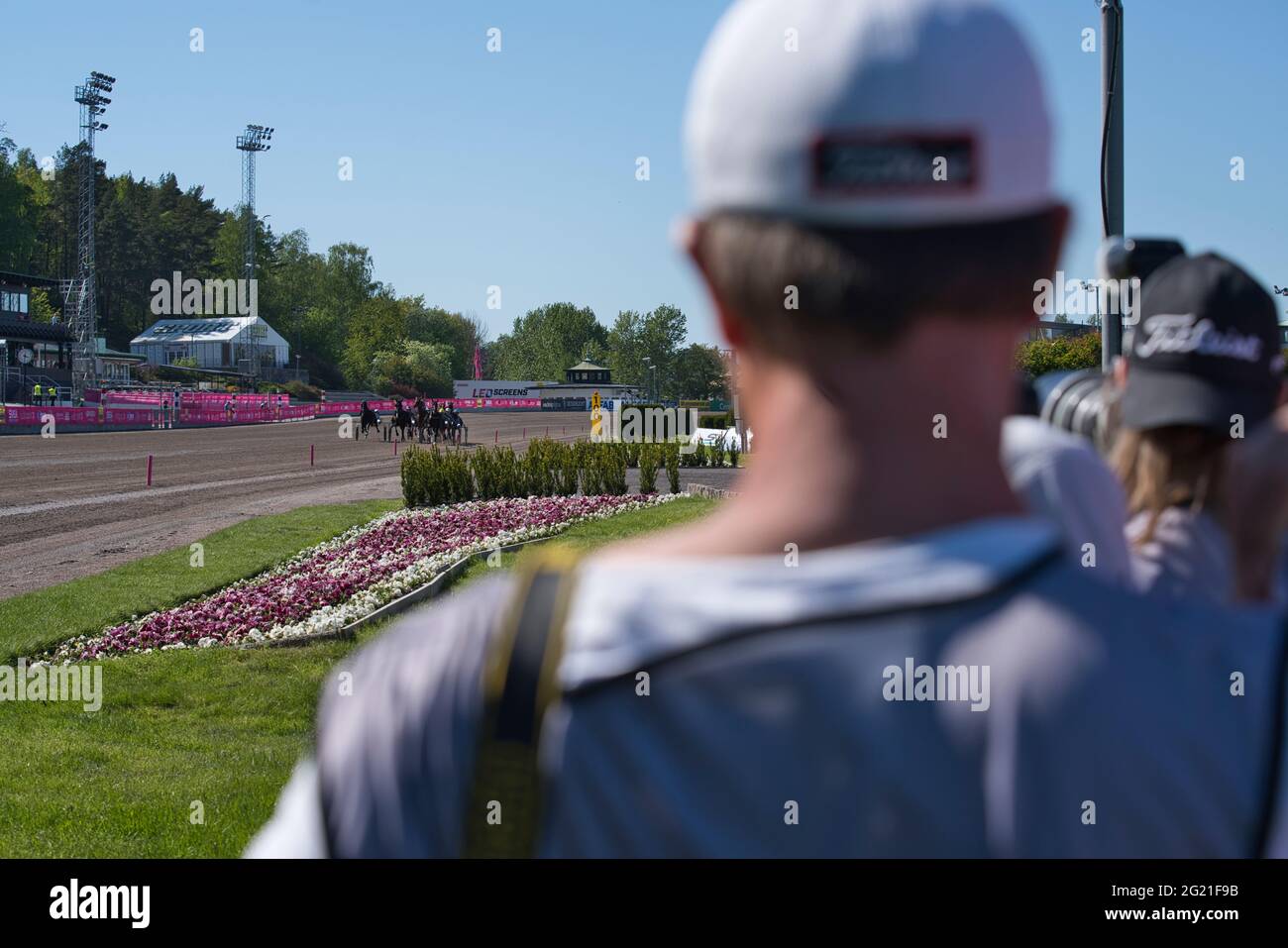 210530 - evento di trotting Elitloppet sul circuito di Solvalla a Stoccolma, Svezia. Foto di alta qualità Foto Stock