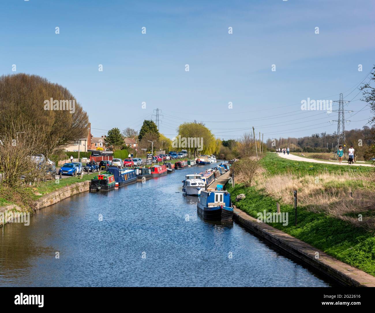 Beeston Canal, Nottingham, Inghilterra, Regno Unito Foto Stock