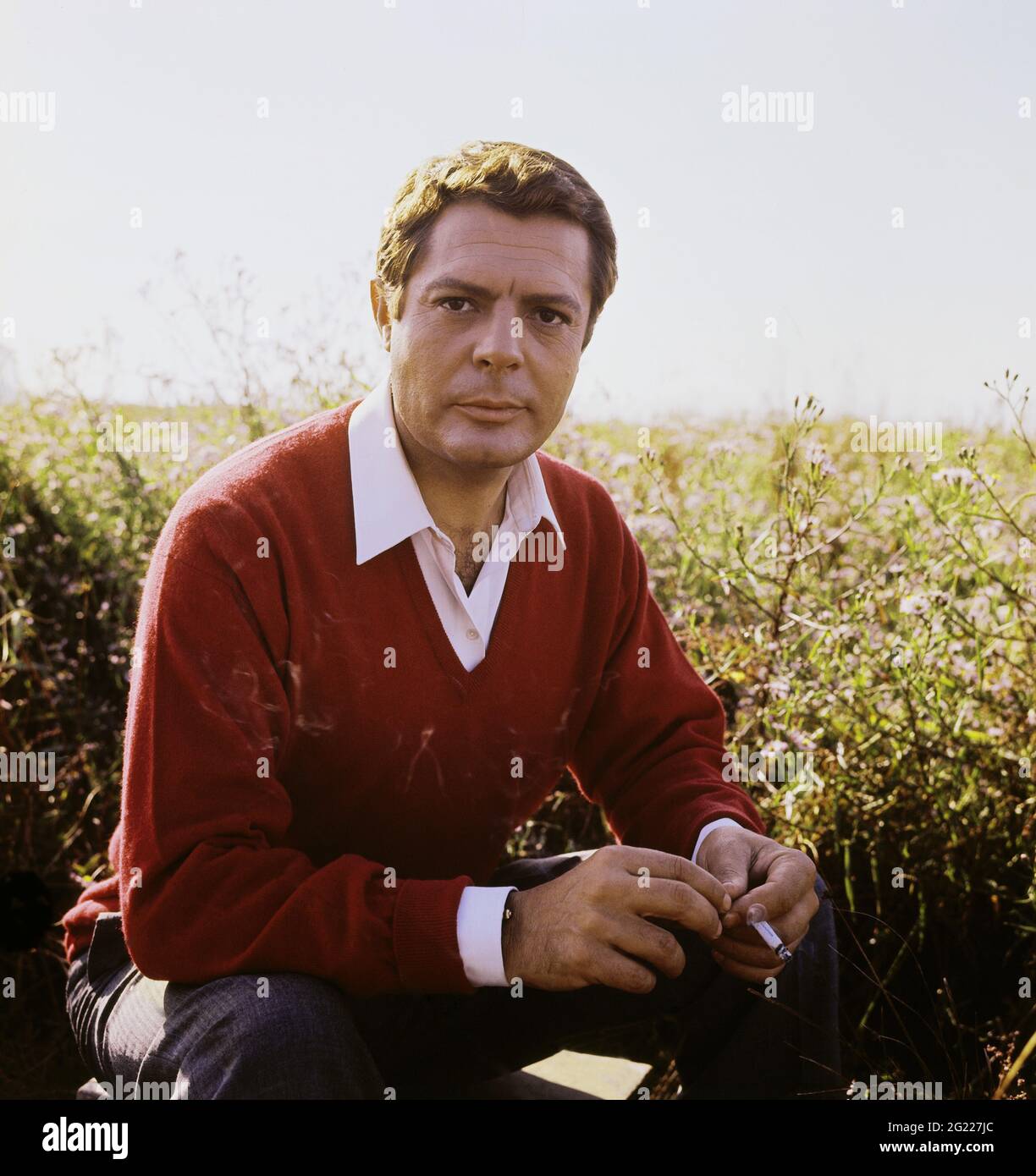 Mastroianni, Marcello, 28.9.1924 - 19.12.1996, attore italiano, mezza lunghezza, 1960, INFORMAZIONI-AGGIUNTIVE-DI-AUTORIZZAZIONE-DIRITTI-NON-DISPONIBILI Foto Stock