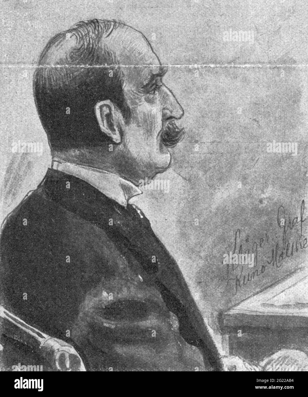 giustizia, cause legali, Moltke contro Harden, conte di suitor Kuno von Moltke, DIRITTI-AGGIUNTIVI-AUTORIZZAZIONE-INFO-NON-DISPONIBILE Foto Stock