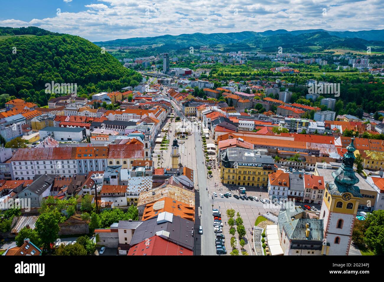 Città di Banska Bystrica, Slovacchia Foto Stock
