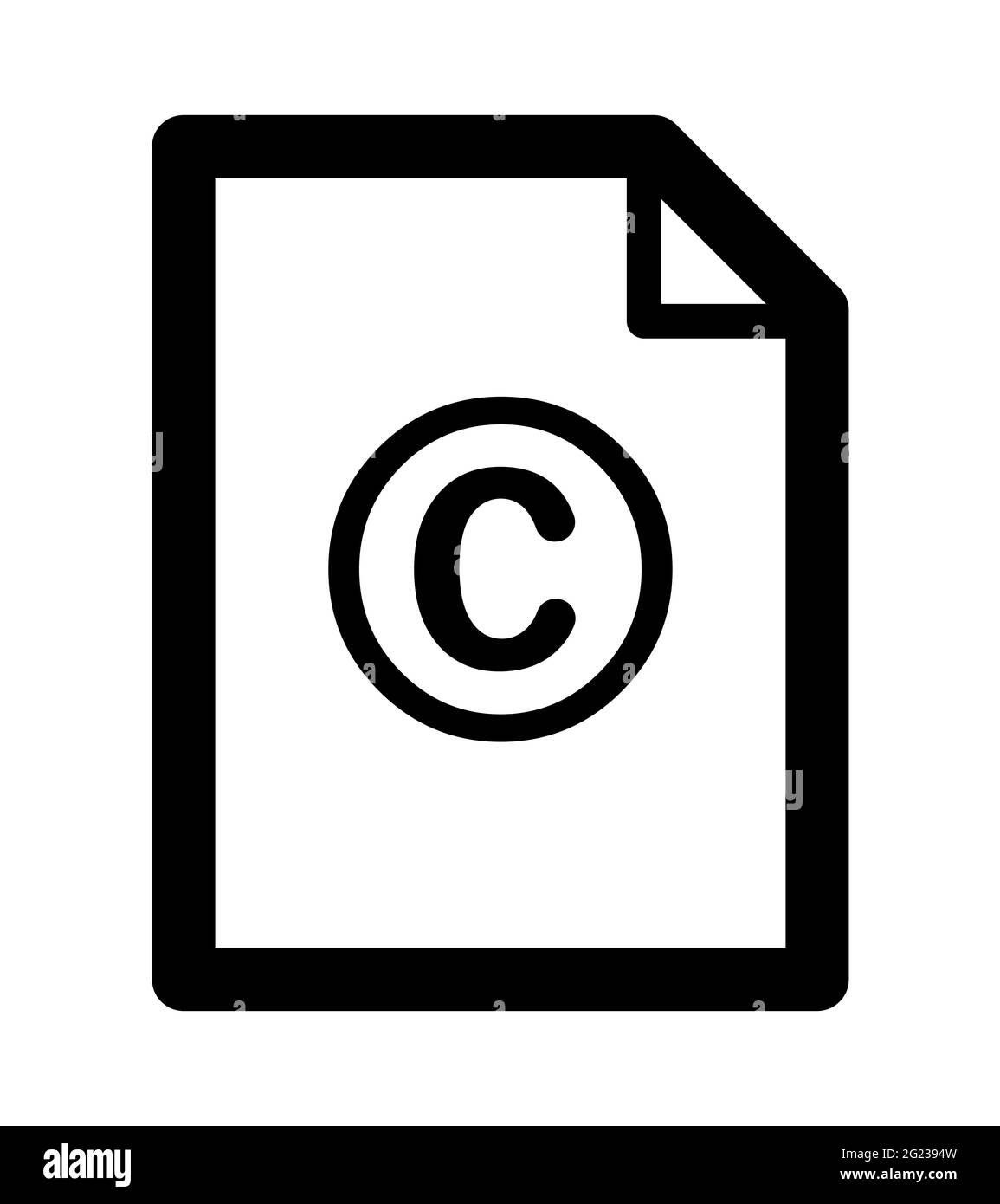 Copia dell'icona della pagina del contratto di licenza a destra simbolo dell'illustrazione vettoriale Illustrazione Vettoriale