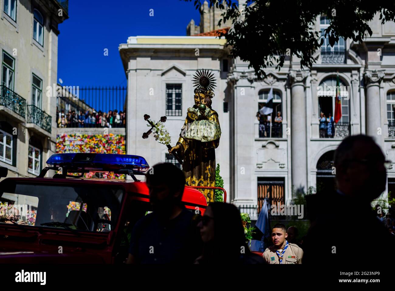 Processione di Sant'Antonio di Lisbona Foto Stock