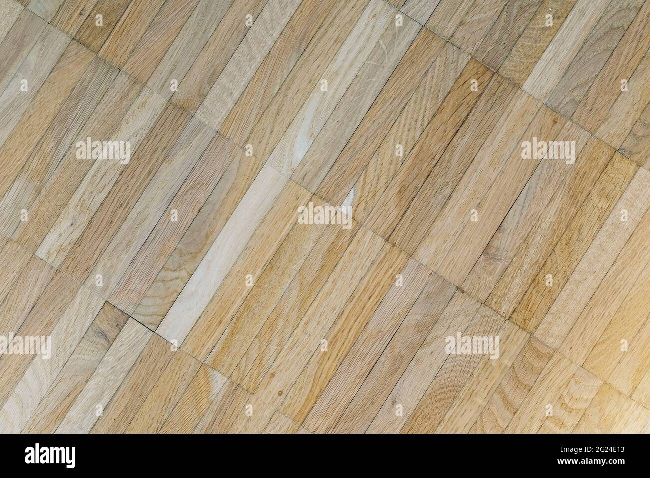 vista dall'alto del telaio completo del pavimento in parquet Foto Stock