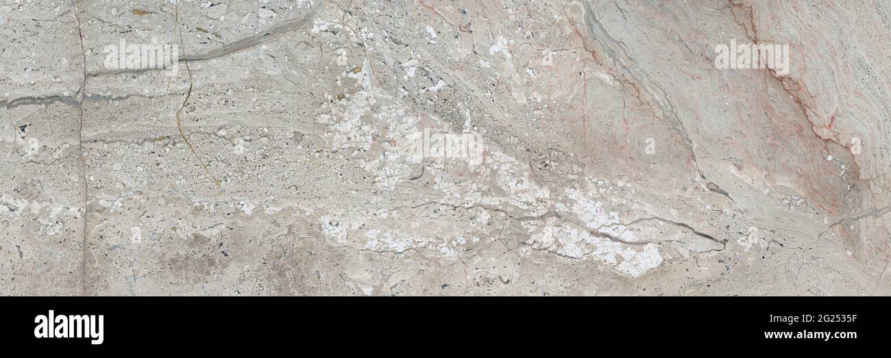 Fondo in marmo, piastrelle in marmo naturale per pareti e pavimenti in ceramica, disegno grigio Italiano emperador. Quarzite rustico pietra calcarea opaca. Foto Stock