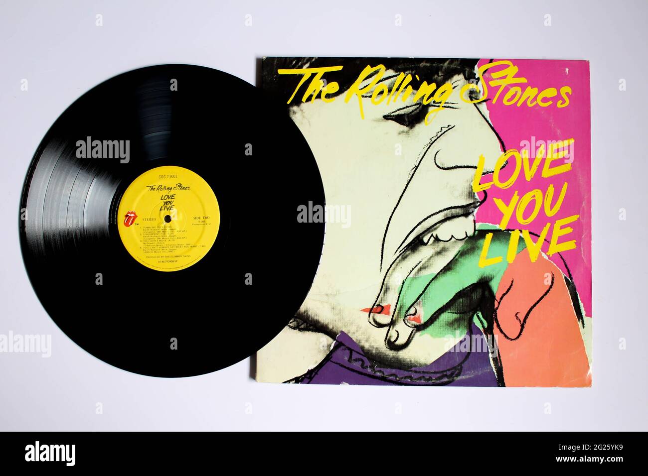 Rock band inglese, l'album musicale Rolling Stones su disco LP con