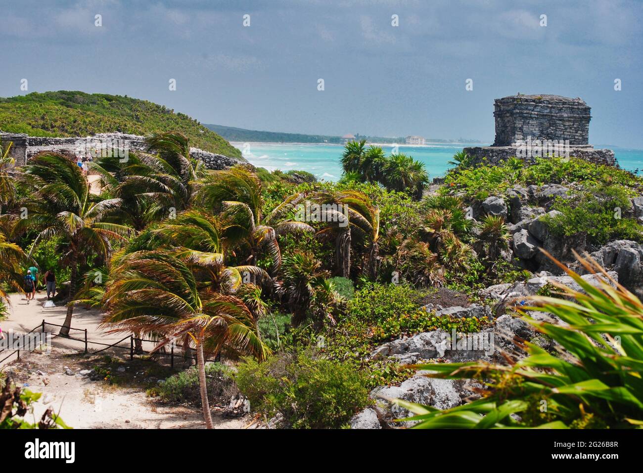 Rovine a tulum, Messico. Foto Stock