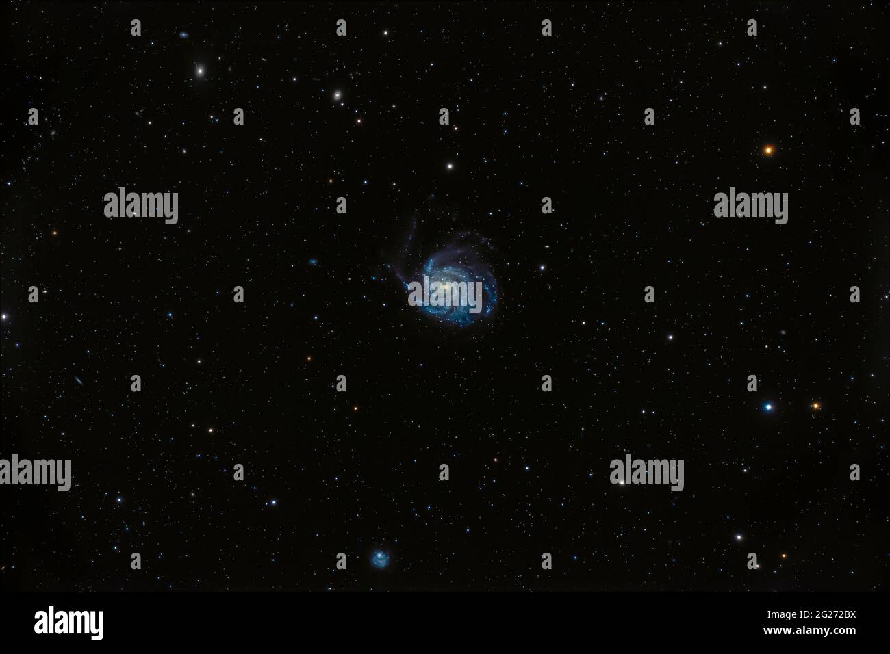 Messier 101, la girandola di Galaxy. Foto Stock