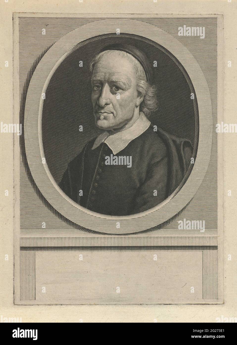 Ritratto di Galeno Abrahamsz. Gallo. Galenus Abrahamsz. De Haan, pastore Battista e medico ad Amsterdam. Foto Stock