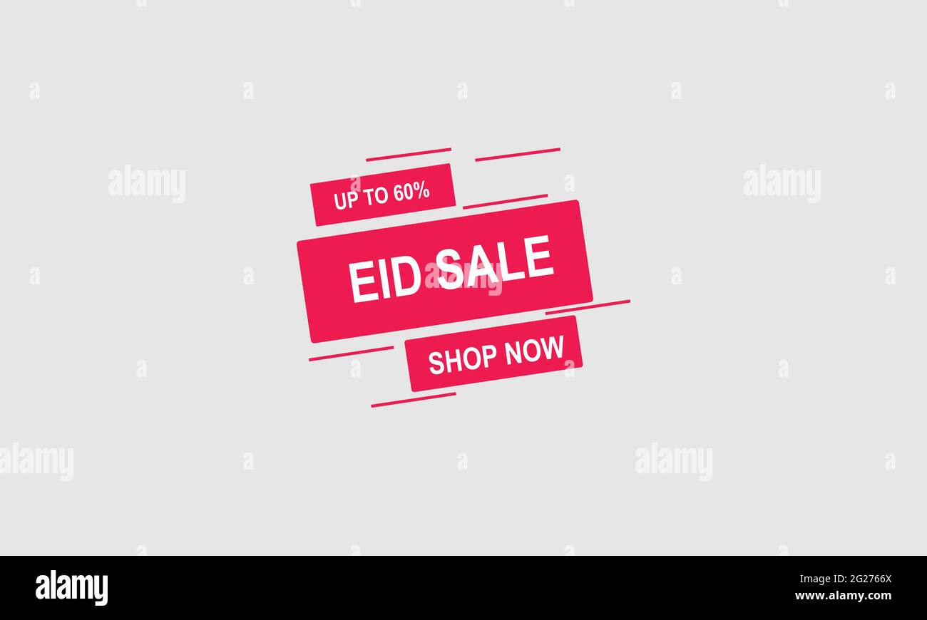 Questo banner di vendita Eid, illustrazione vettoriale. Illustrazione Vettoriale