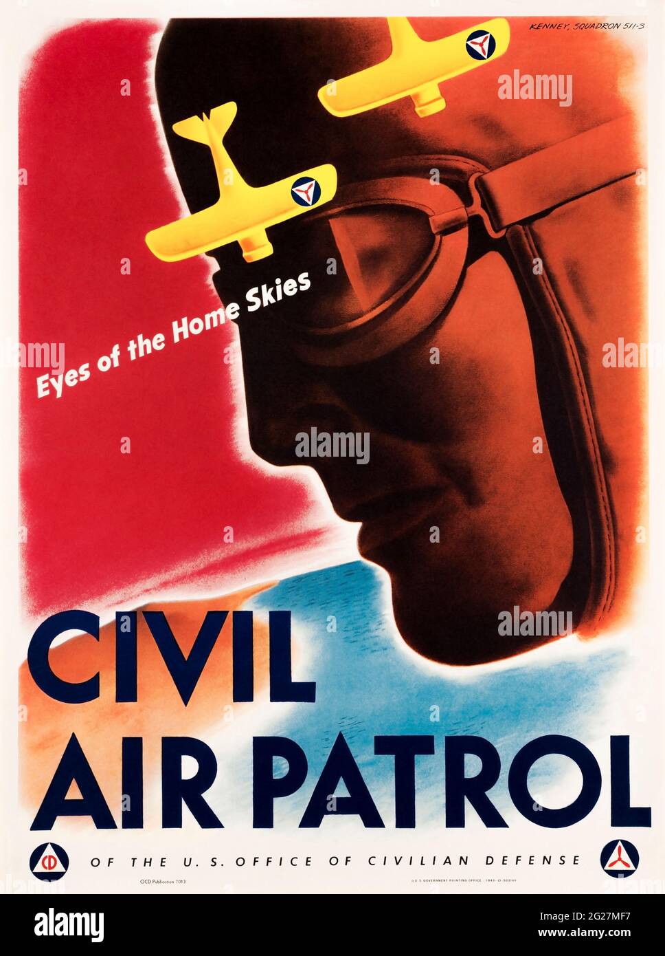 Civil Air Patrol: Eyes of the Home Skies, stampa aerea della seconda guerra mondiale. Foto Stock