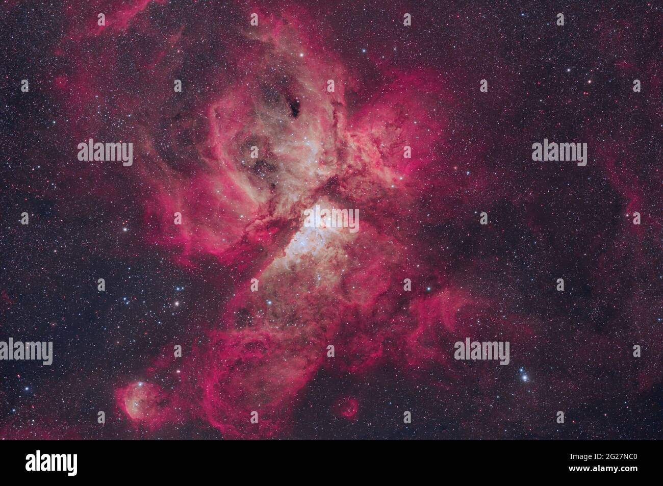 La maestosa nebulosa ETA Carinae. Foto Stock