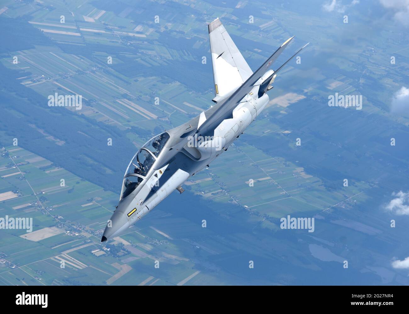 Air Force polacca M-346 in volo. Foto Stock