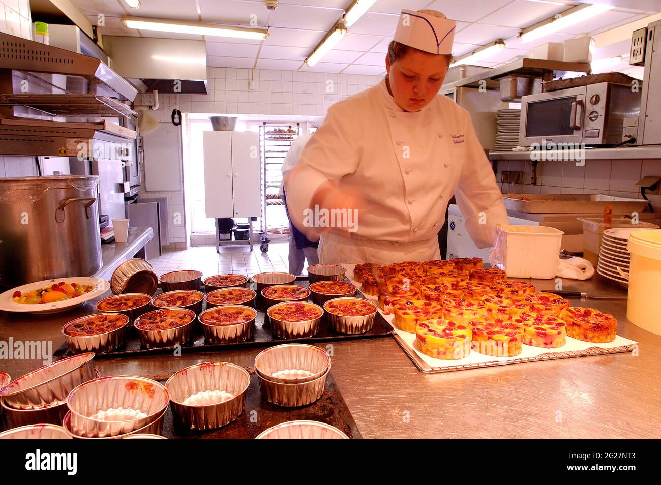 FRANCIA. PARIGI (75) STAZIONE FERROVIARIA GARE DE LYON - LA CUCINA DEL FAMOSO RISTORANTE LE TRAIN BLEU Foto Stock