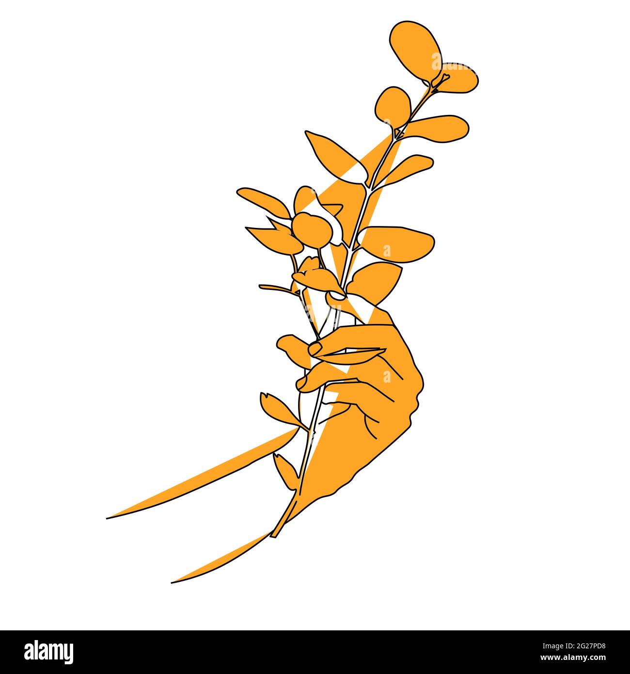 Illustrazione astratta, icone Foto Stock