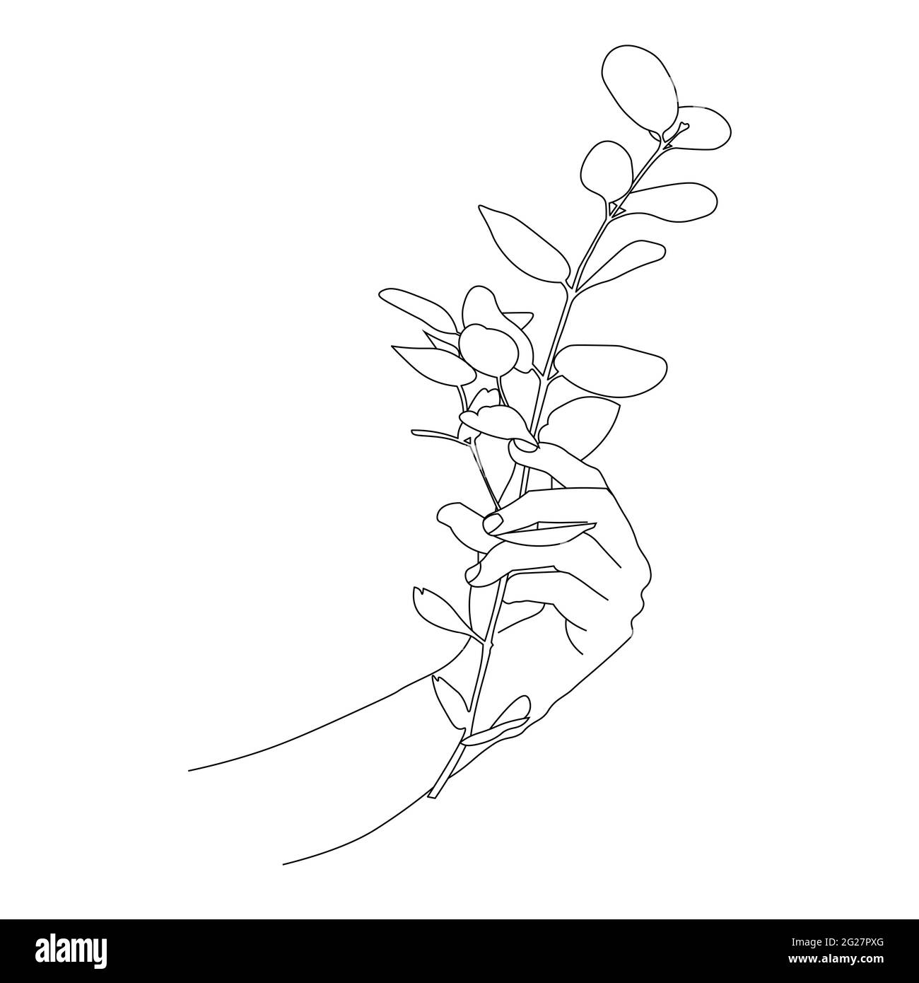 Illustrazione astratta, icone. Schizzo del tatuaggio Foto Stock