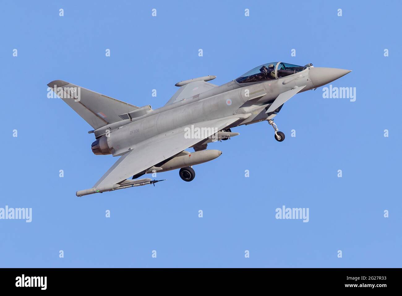Un Royal Air Force Eurofighter Typhoon. Foto Stock