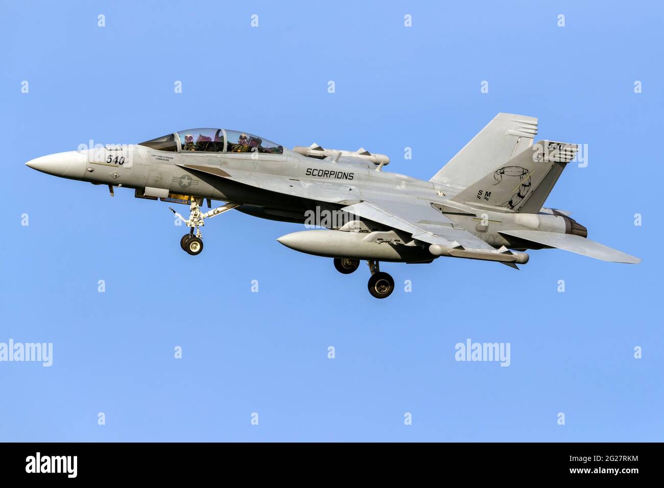 Una US Navy EA-18G Growler. Foto Stock