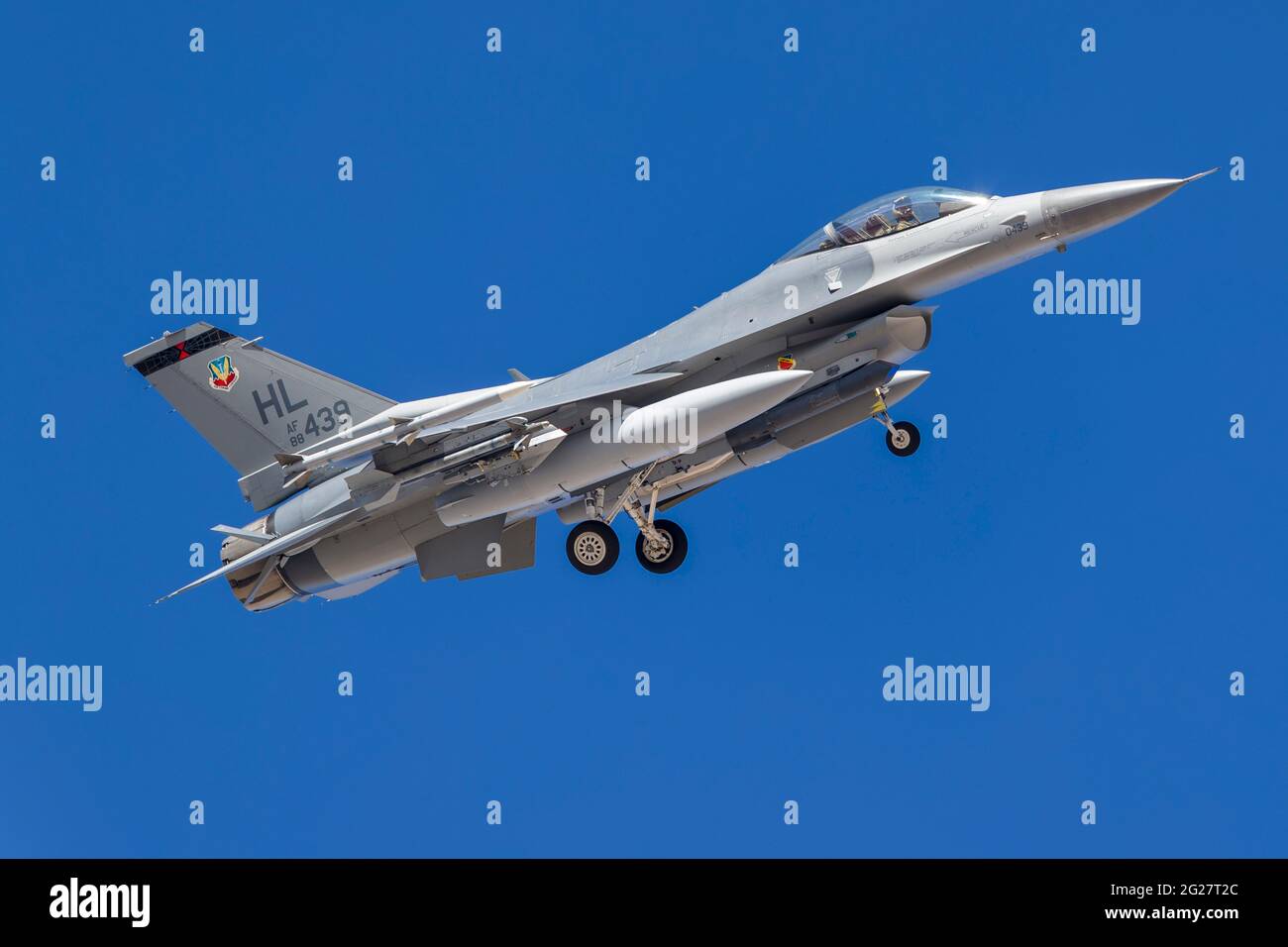 Un Falcon US Air Force F-16C Fighting. Foto Stock