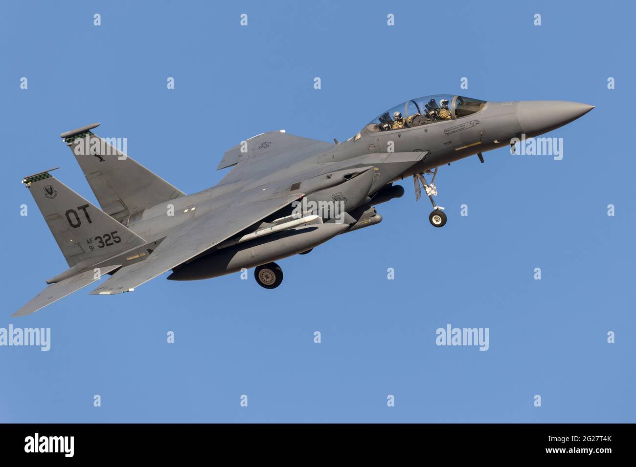 Un U.S. Air Force F-15E Strike Eagle. Foto Stock
