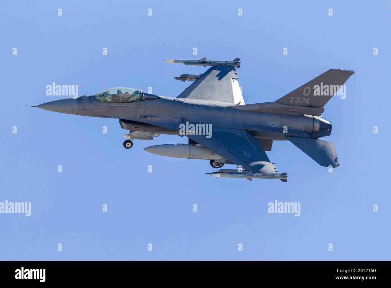 A U.S. Air Force F-16CJ. Foto Stock