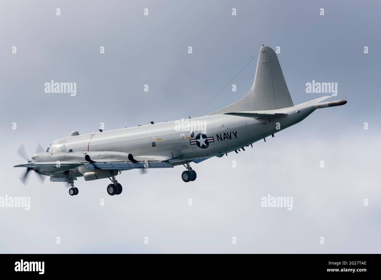 Un US Navy P-3C Orion aereo di pattuglia marittima. Foto Stock