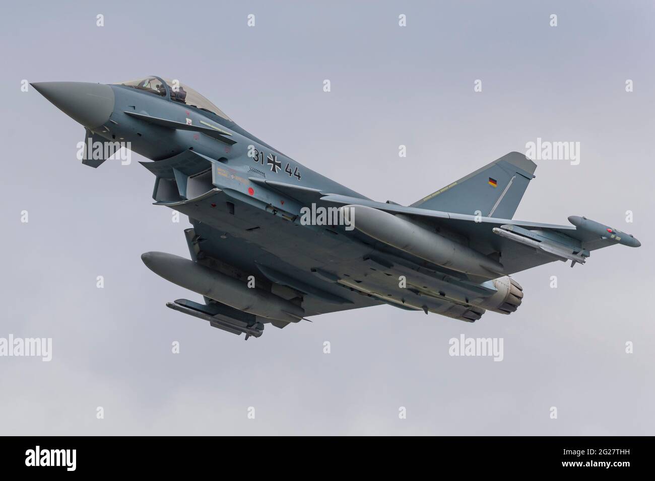 Un Eurofighter EF2000 dell'Aeronautica militare tedesca. Foto Stock