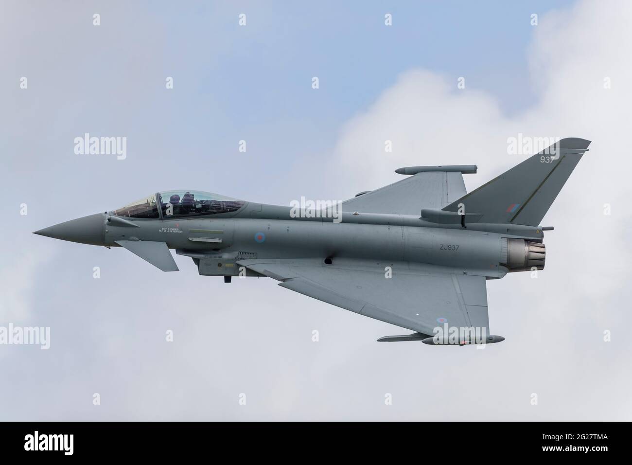 Un Royal Air Force Eurofighter Typhoon. Foto Stock