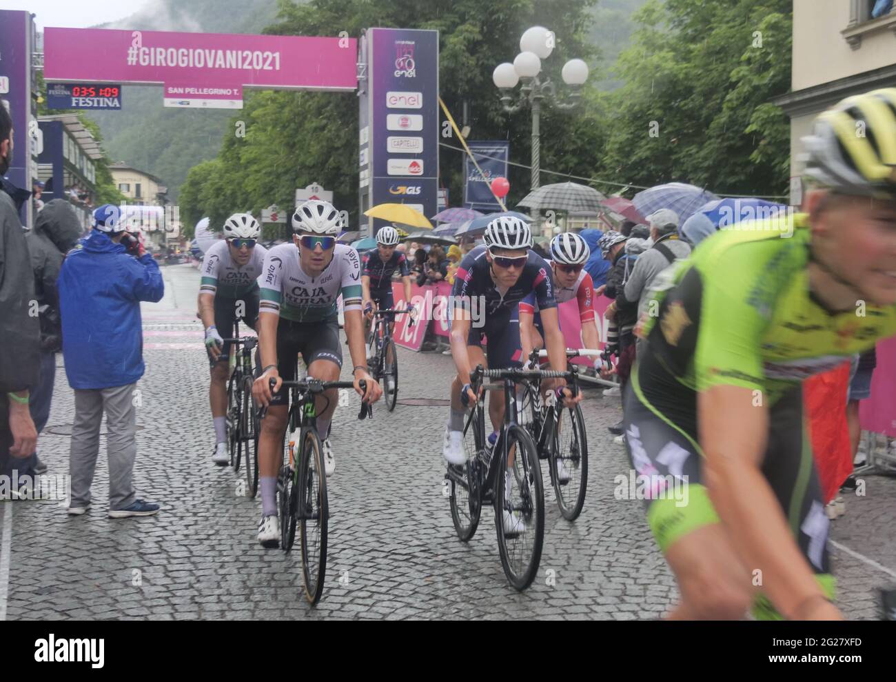 Giro d'Italia under 23 sei tappe a San Pellegrino Terme, Lombardia, Italia Foto Stock