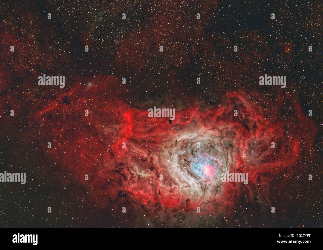 Nebulosa Laguna Foto Stock