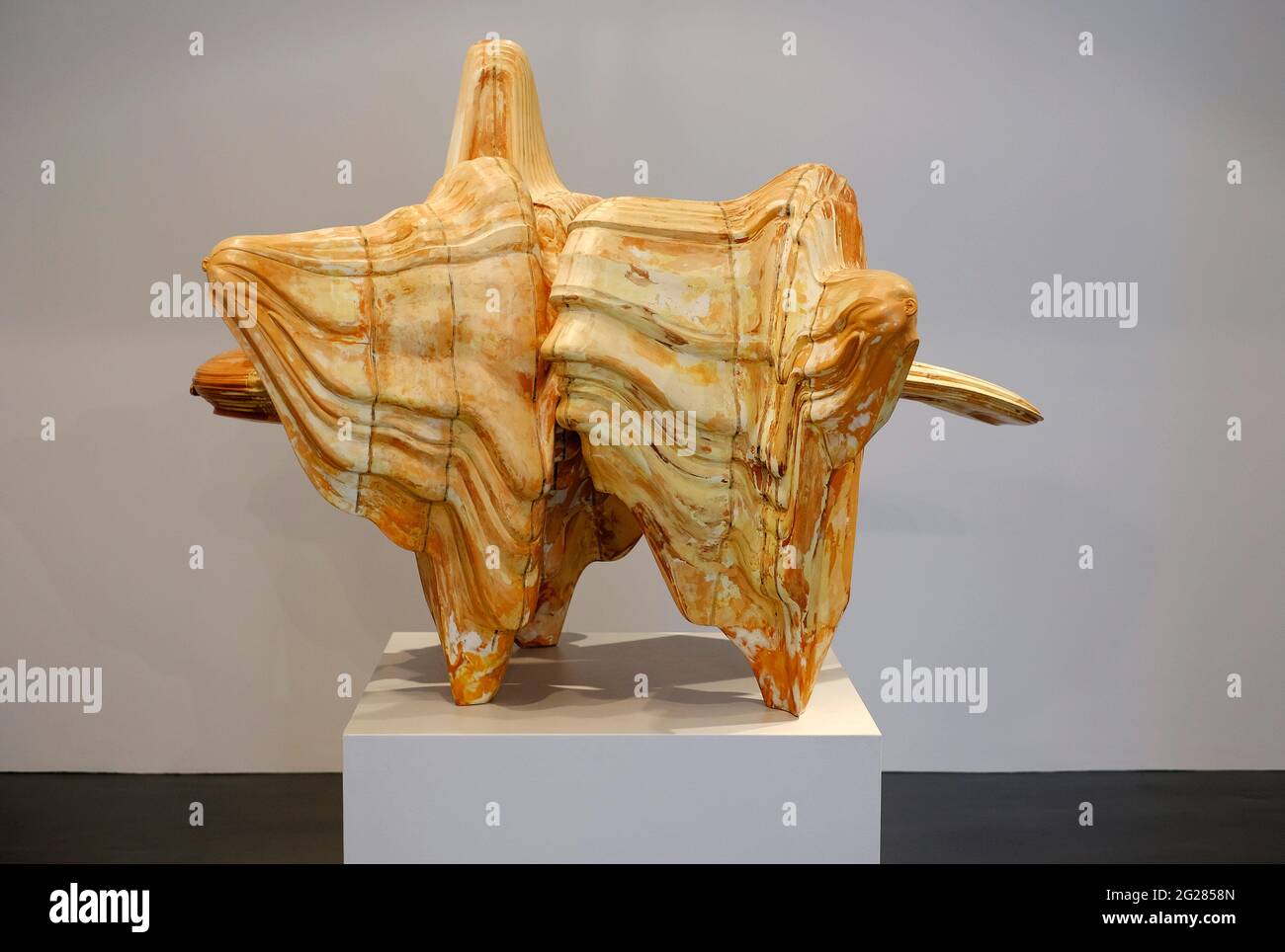 scultura del paesaggio mentale di tony cragg Foto Stock