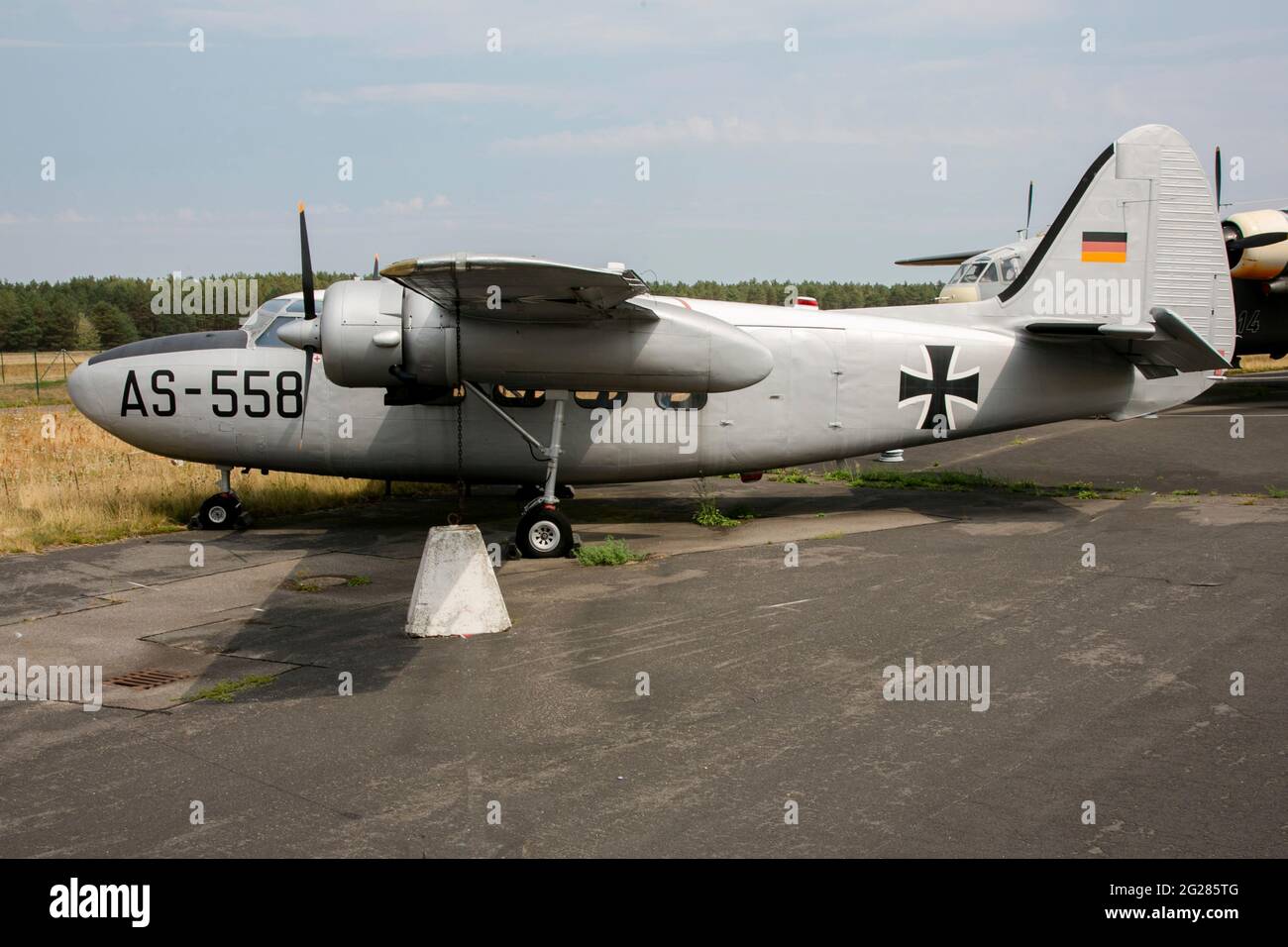 German Air Force Percival Pembroke al museo dell'aeronautica militare di Gatow, Germania. Foto Stock