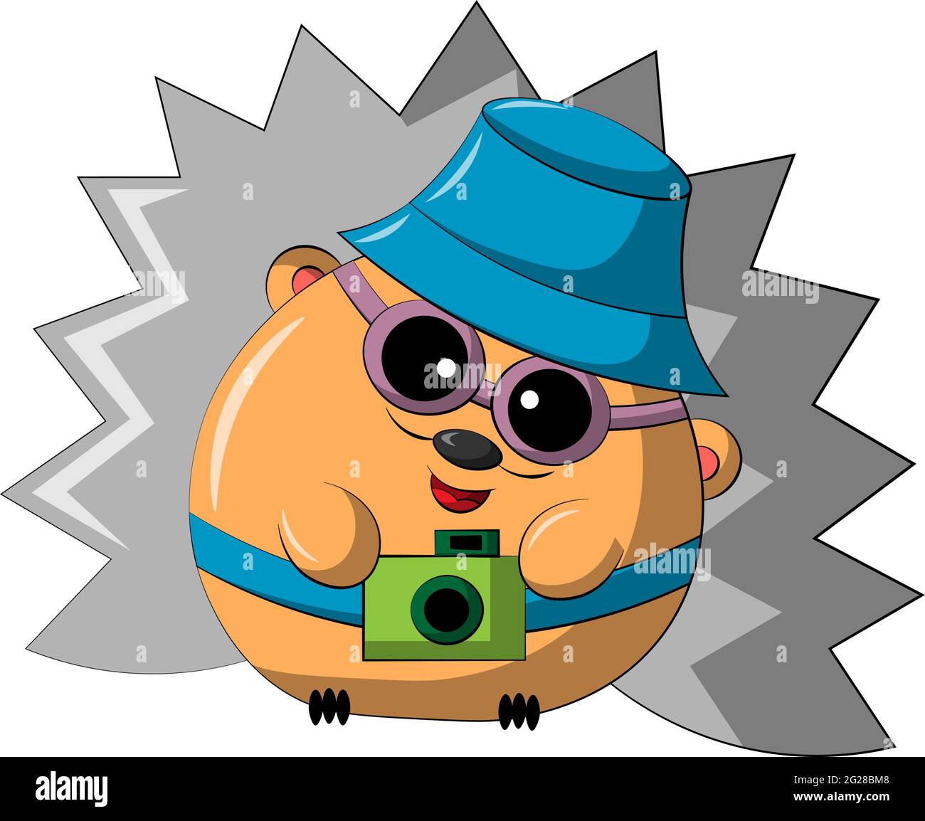 Per icone, web, cartoline, arredamento, imballaggio, stampe per oggetti, copertine per notebook, decorazione di scatole per adesivi, zaino, elemento individuale AN Illustrazione Vettoriale