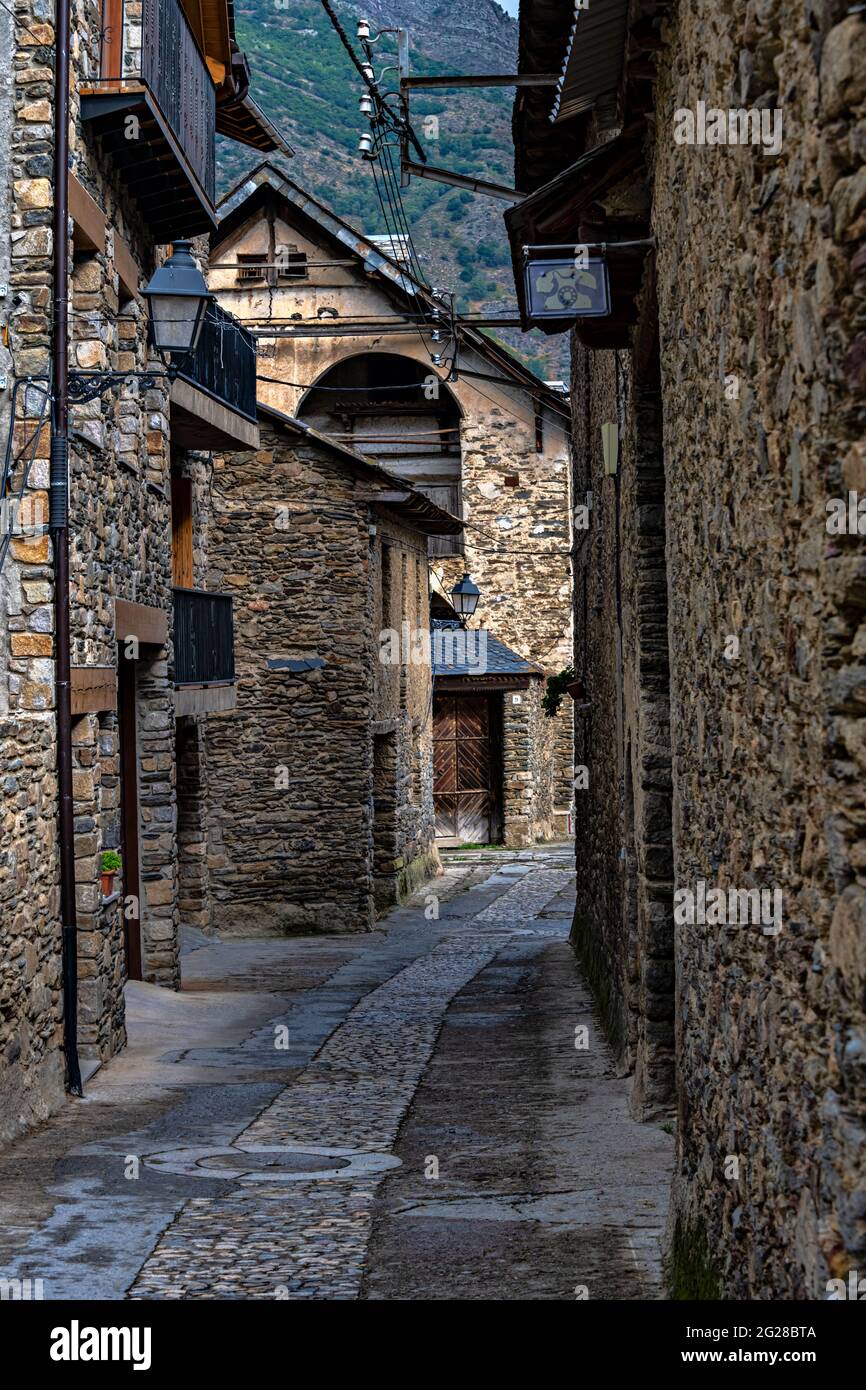 Sorpe, Vall d'Aneu, Pallars Sobira, Lleida, Lerida, Catalogna, Spagna. Foto Stock