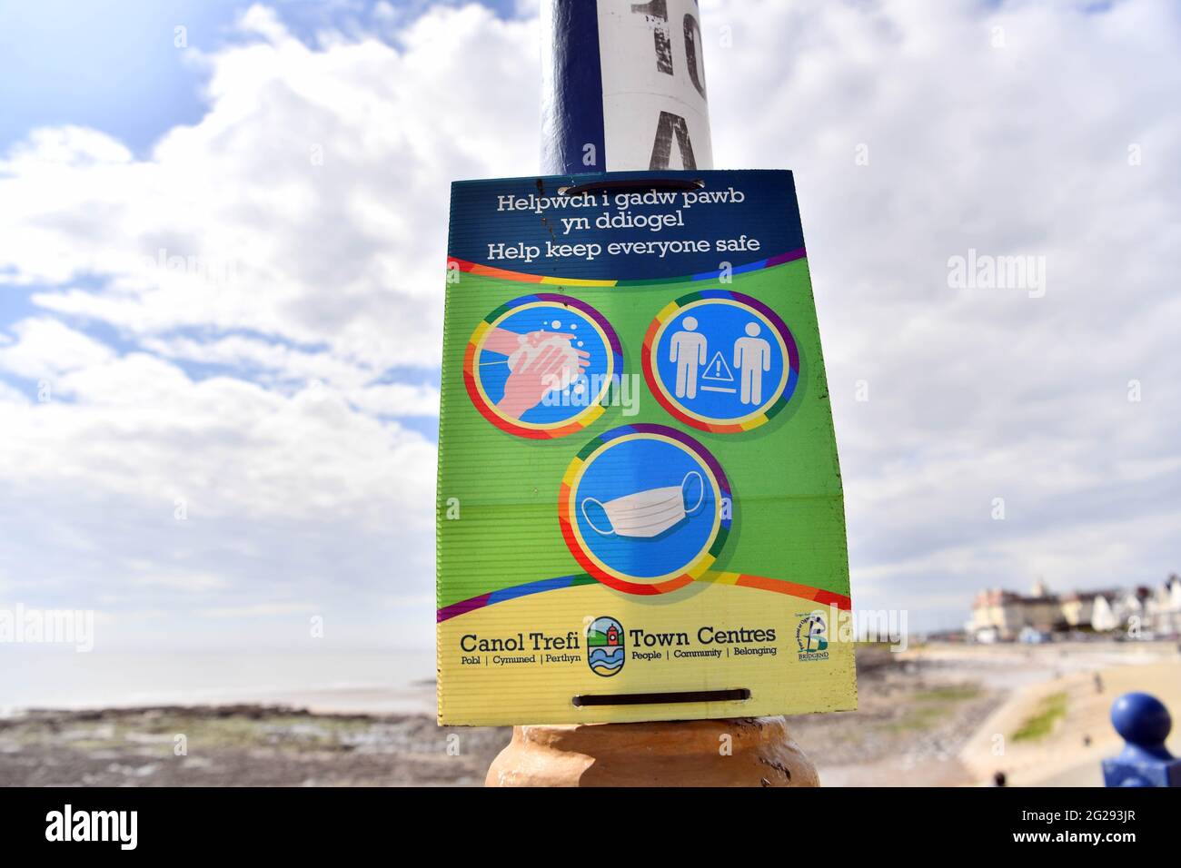 Porthcawl, Galles, martedì 13 aprile 2021. Foto Stock