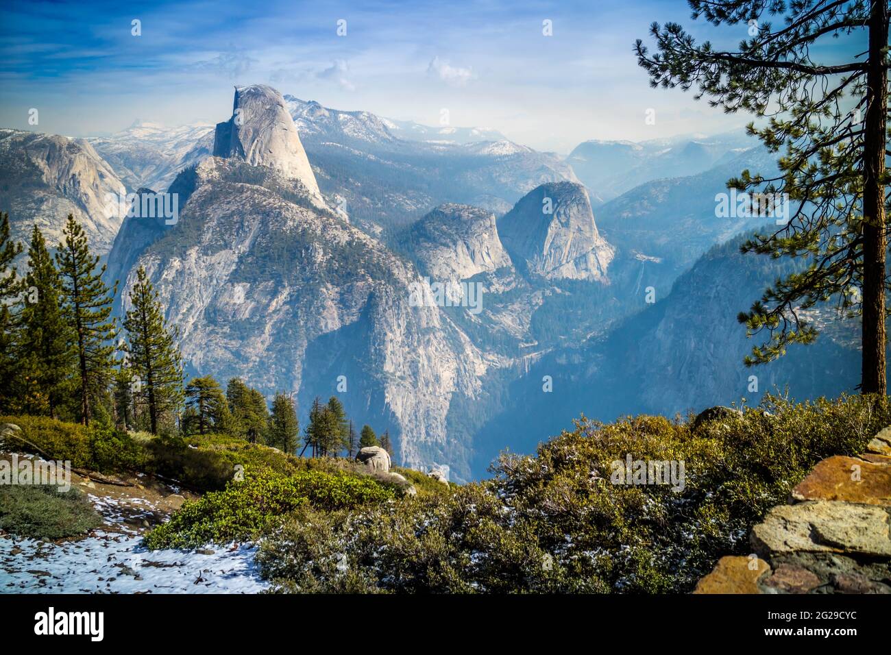 Half Dome in Yosemite National Park, California Foto Stock