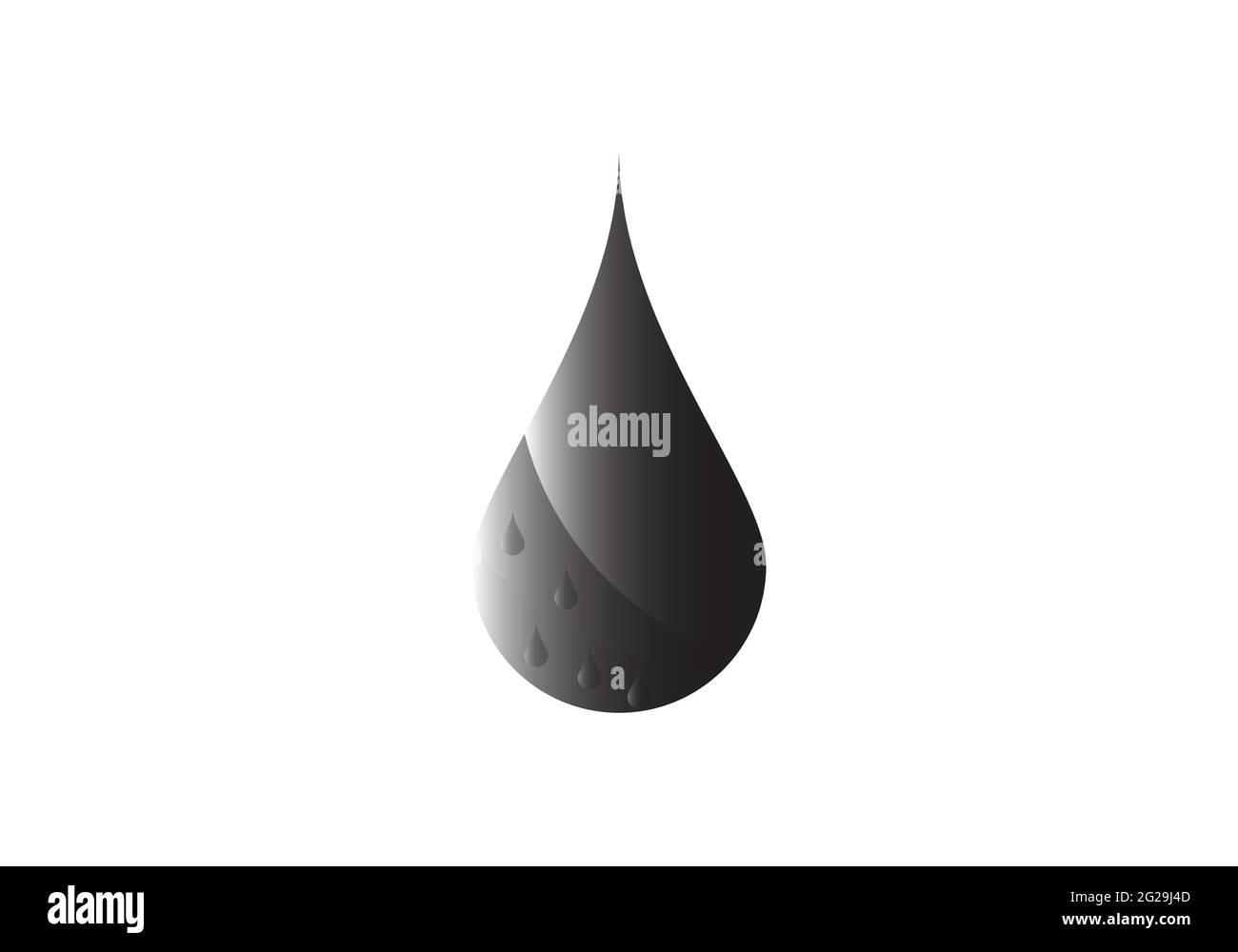 Modello vettoriale per il design del logo Creative Water Drop. Illustrazione Vettoriale