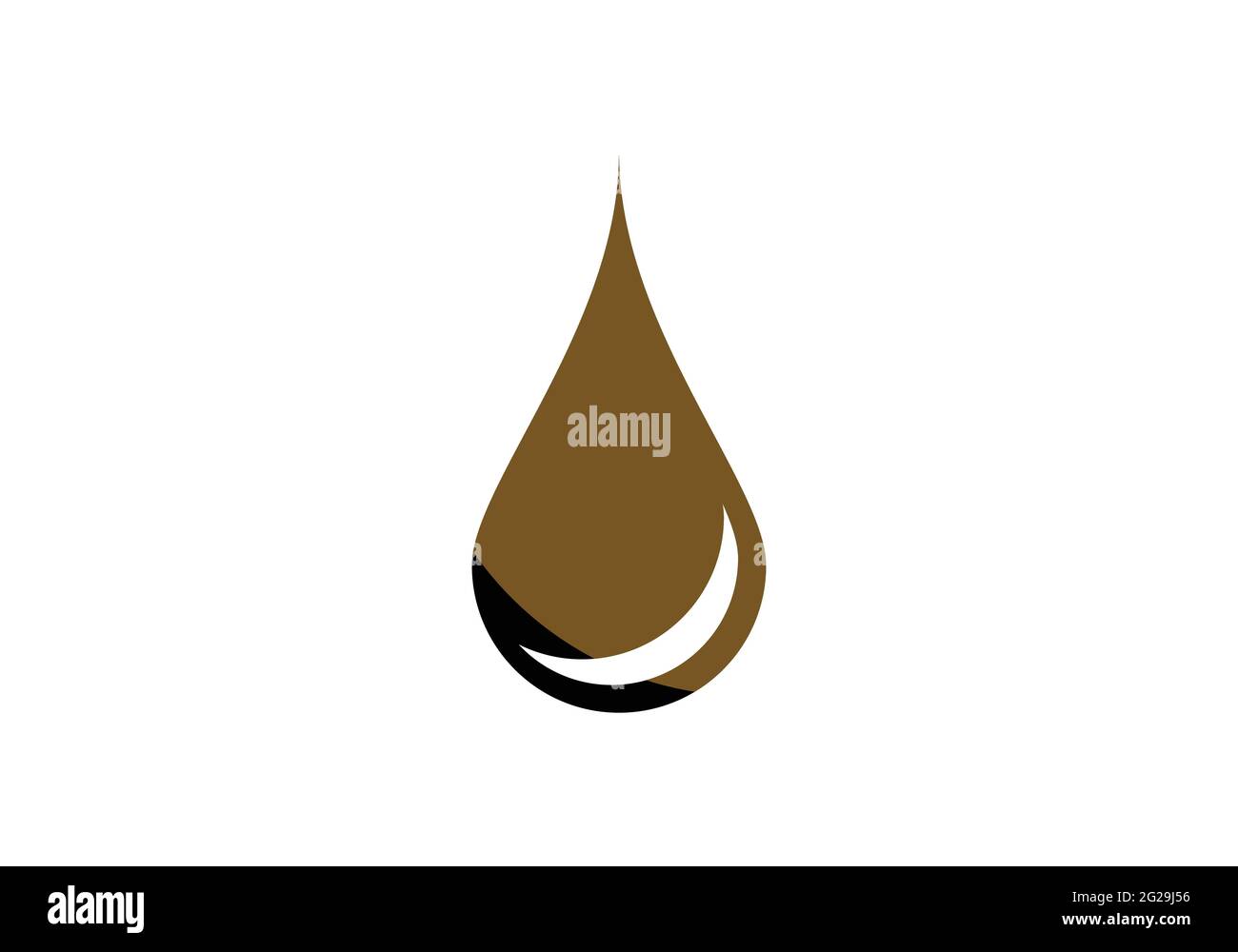Modello vettoriale per il design del logo Creative Water Drop. Illustrazione Vettoriale