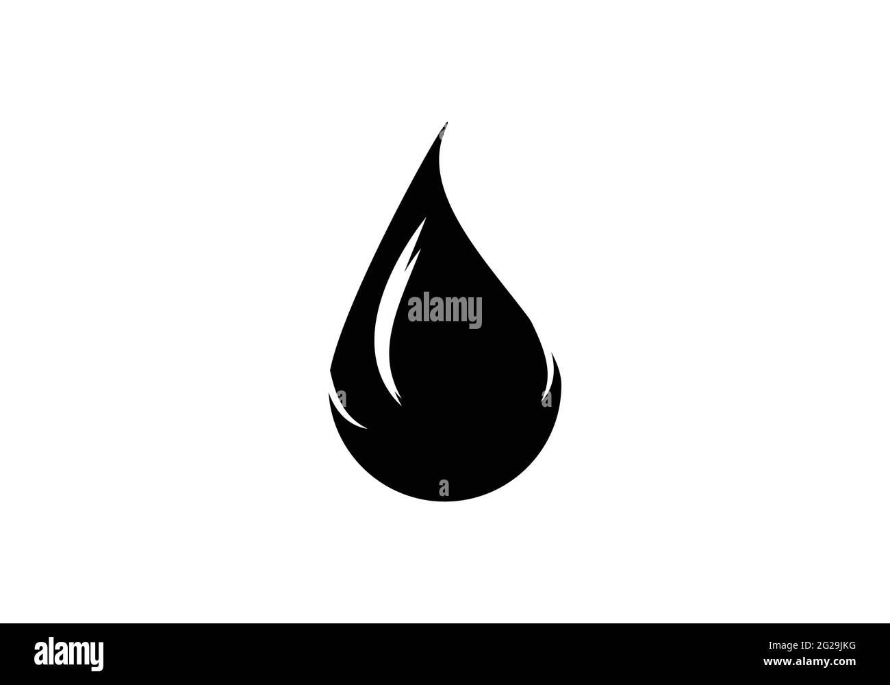 Modello vettoriale per il design del logo Creative Water Drop. Illustrazione Vettoriale