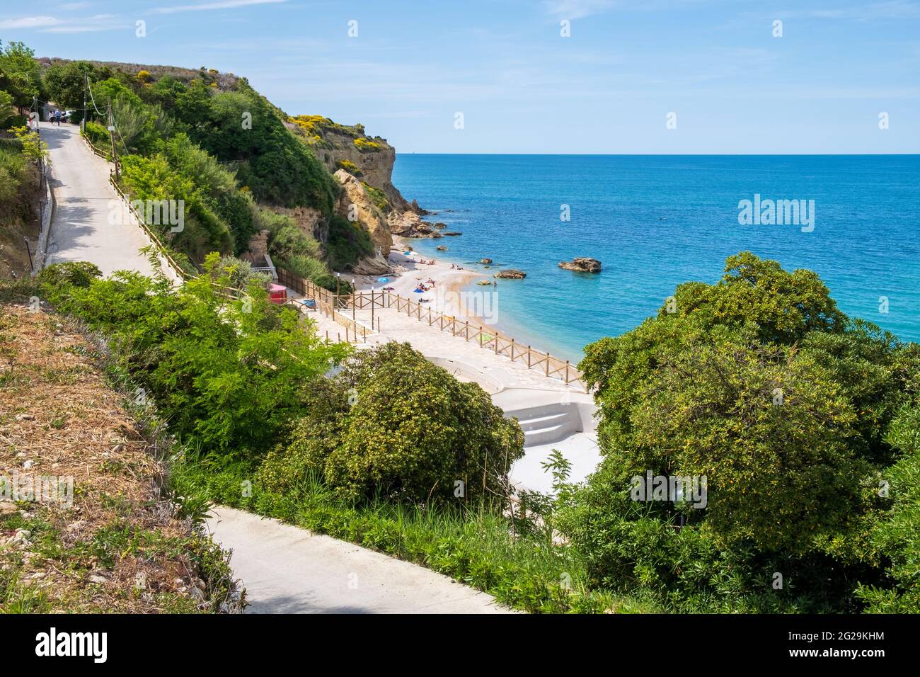 costa adriatica, in abruzzo, in estate Foto Stock