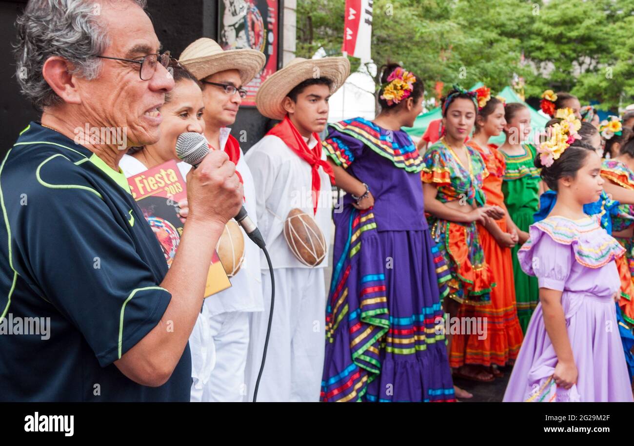 La Fiesta ispanica di Toronto è una celebrazione della cultura latino-americana in questa città multiculturale, riunisce ogni anno la comunità latina Foto Stock