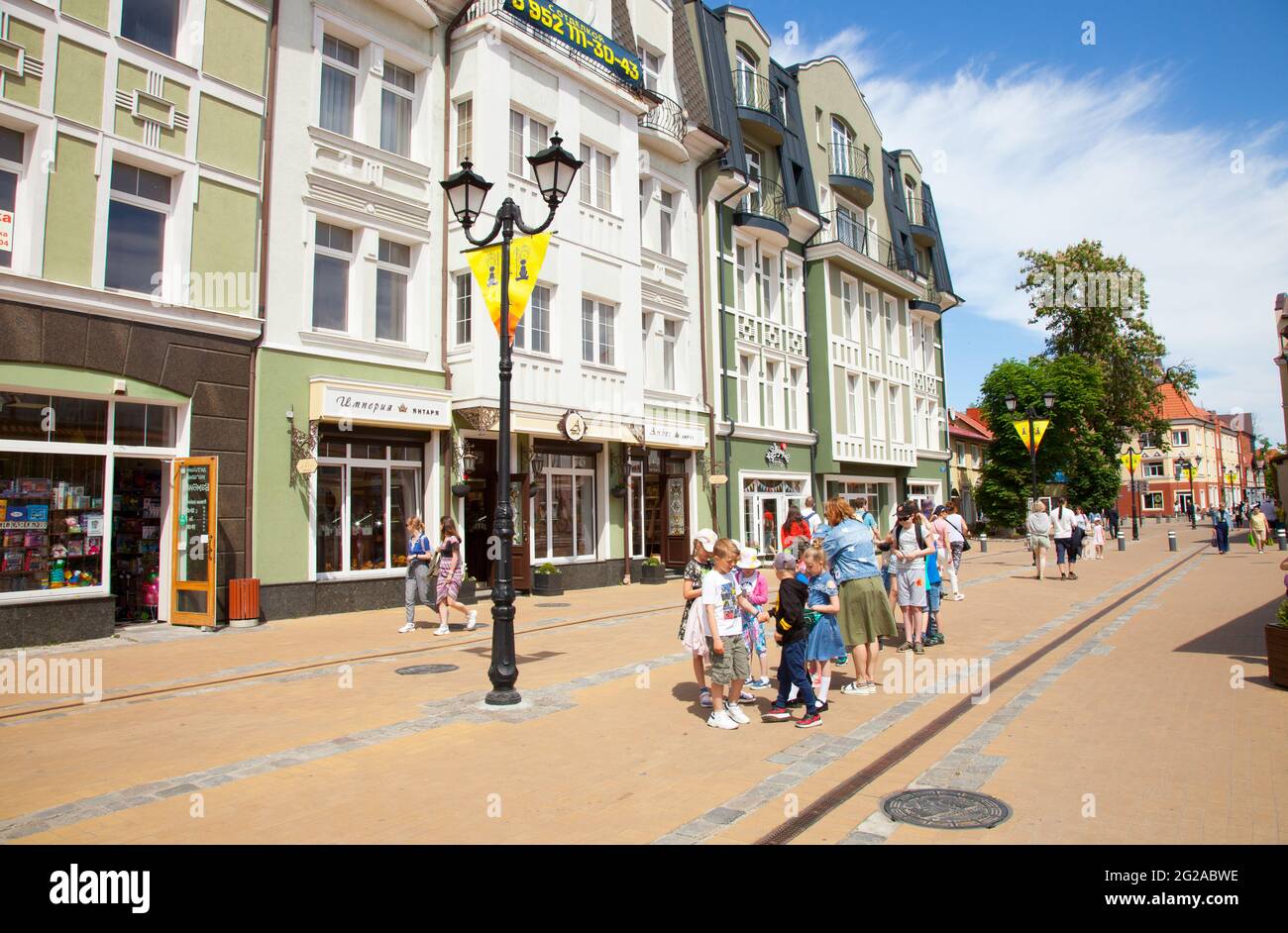 Zelenogradsk, Russia – 09 giugno 2021: Vista dell'oblast di Zelenogradsk, Kaliningrad. Foto Stock
