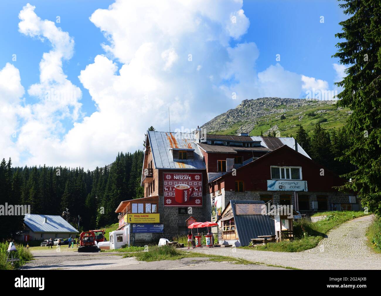 Escursioni sulla montagna Vitosha vicino Sofia, Bulgaria. Foto Stock