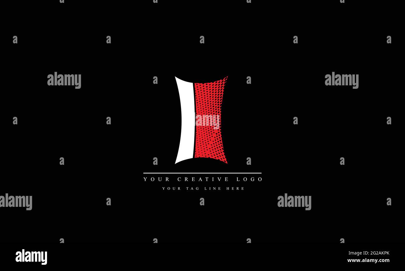 I II modello monogramma vettoriale astratto Illustrazione Vettoriale