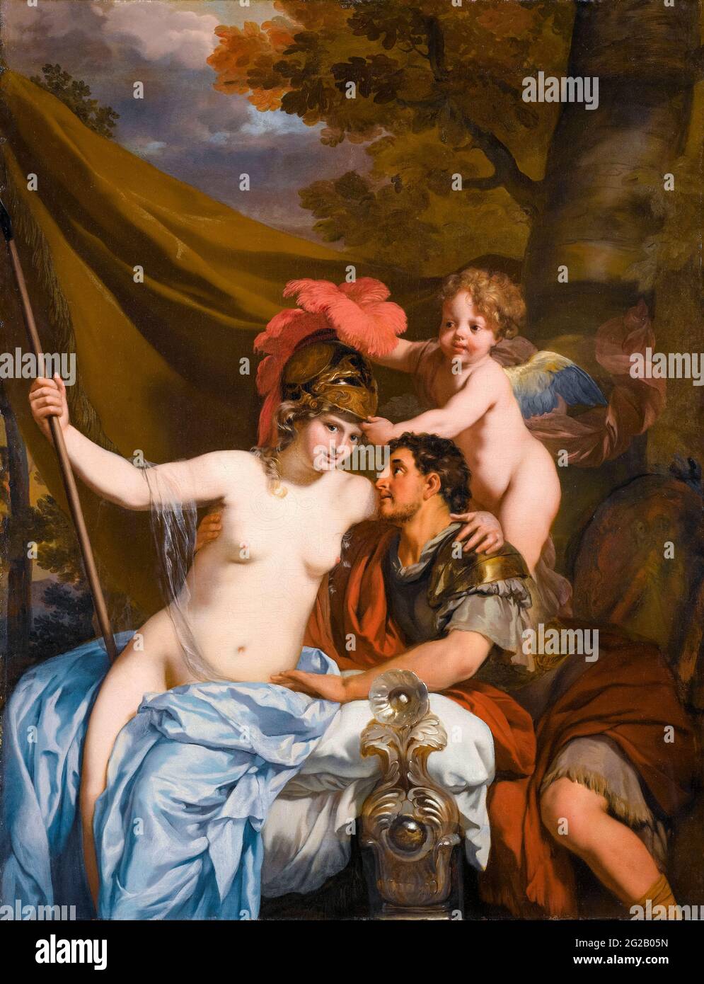 Odysseus e Calypso, dipinto di Gerard de Lairesse, circa 1680 Foto Stock