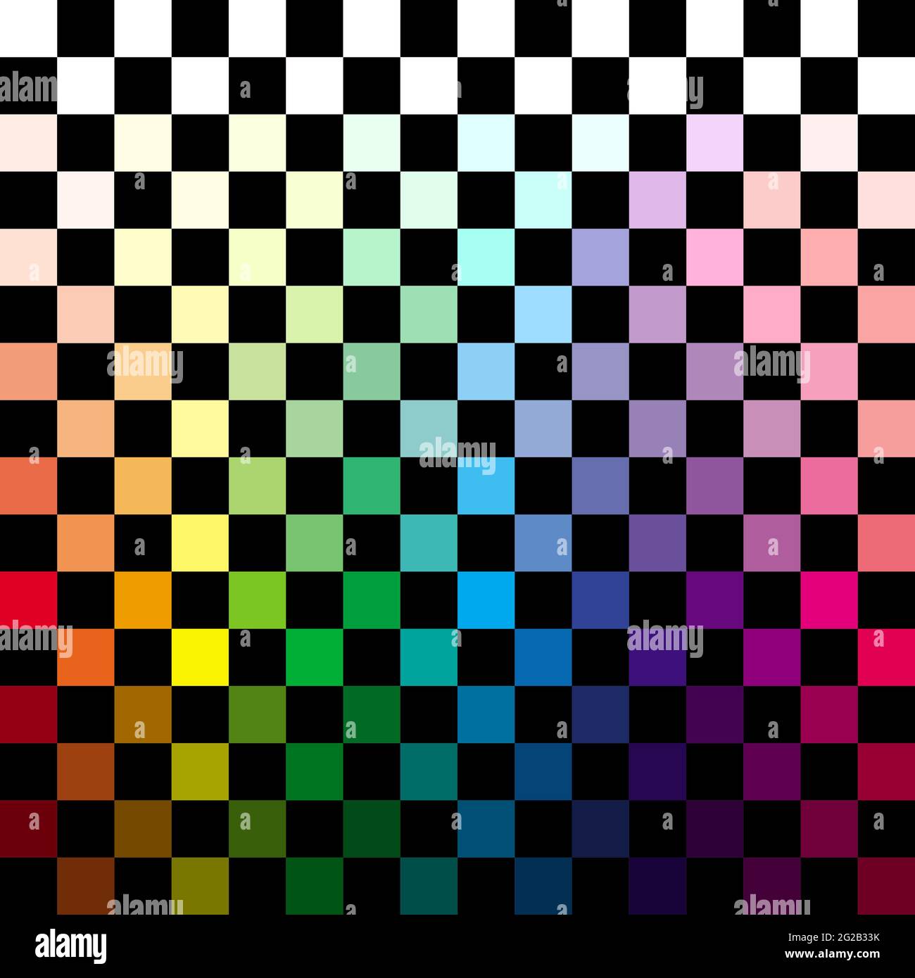 Astratto sfondo colorato a scacchi Foto Stock