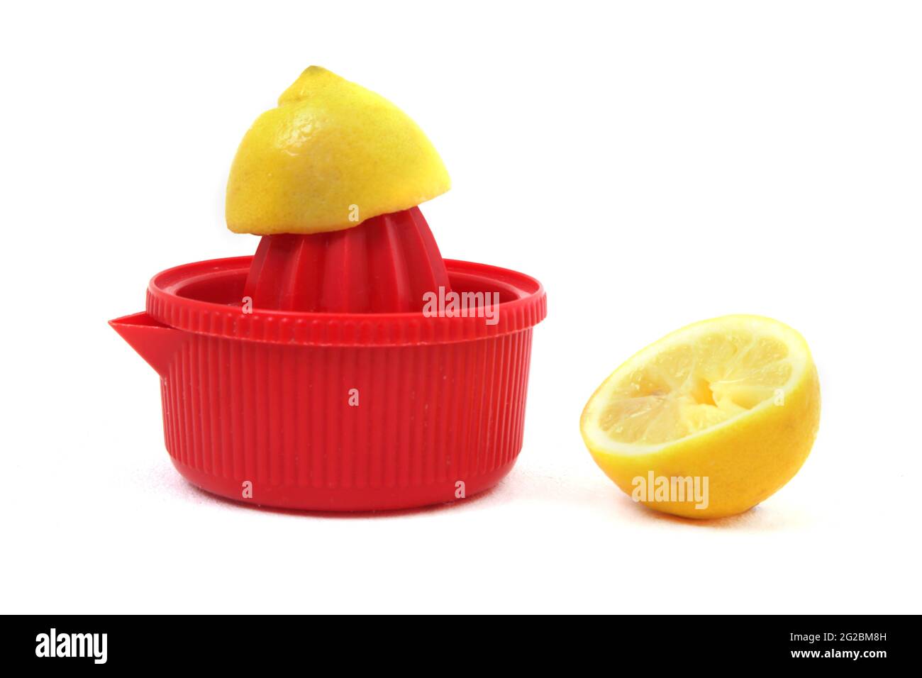 Squezer al limone e limone d'epoca degli anni '60 Foto Stock