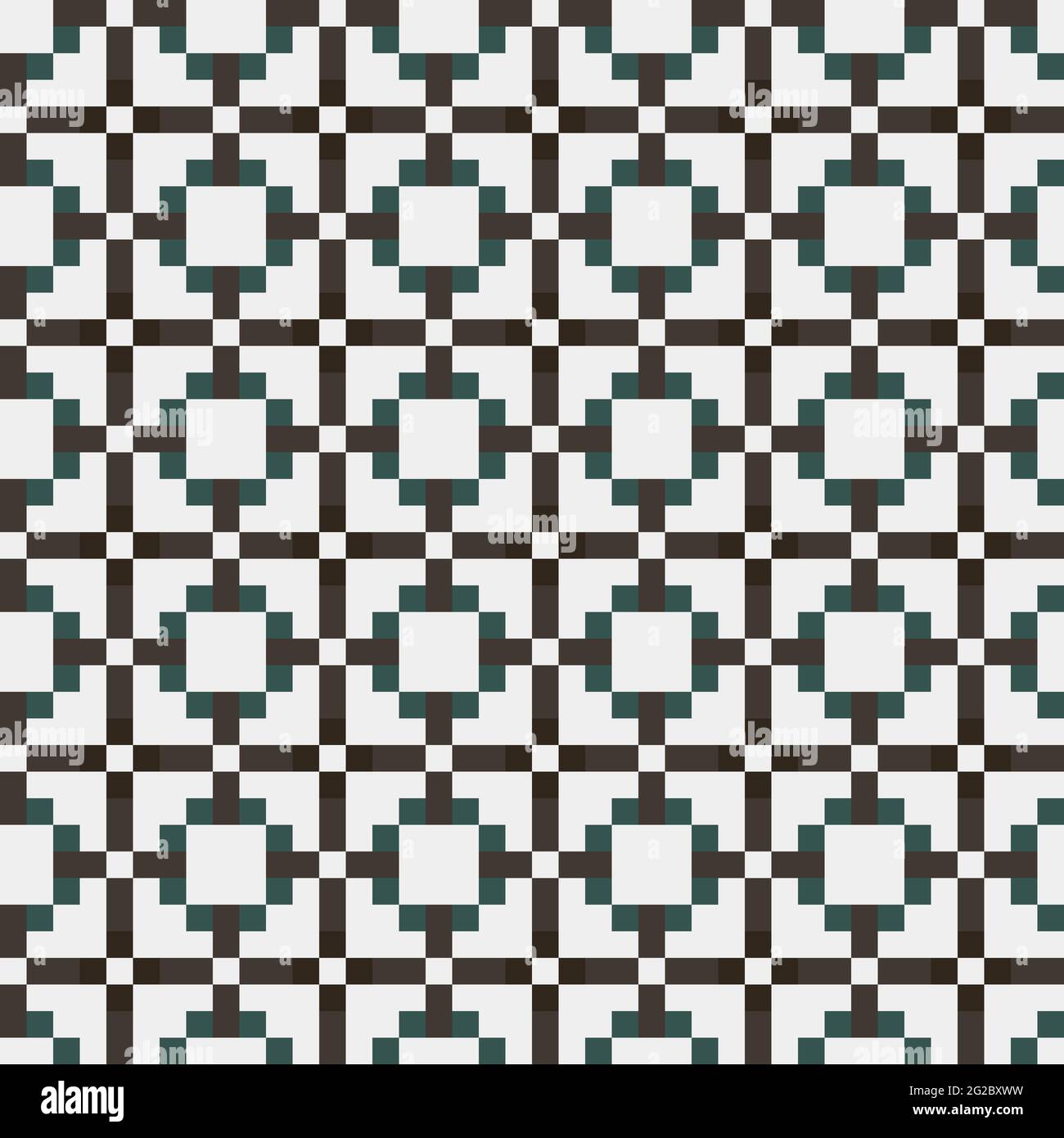 Illustrazione grafica computazionale generativa punteggiata con modello incrociato astratto Illustrazione Vettoriale